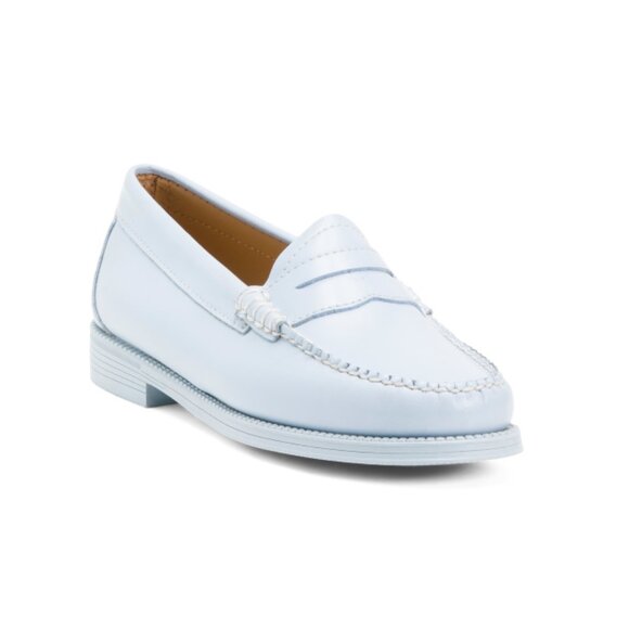 GH BASS light blue Leather Whitney Easy Weejun Loafers - Picture 1 of 2